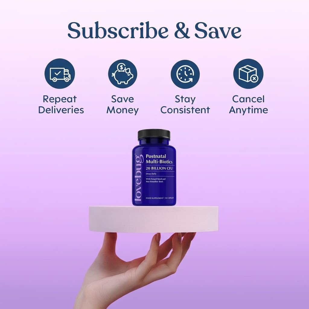 LOVEBUG Postnatal Probiotic – 30 Capsules - görsel 9