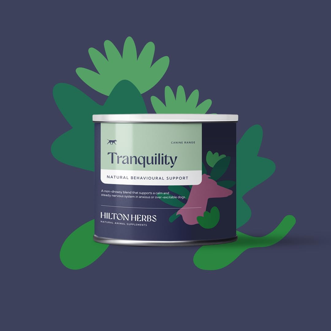 Hilton Herbs Canine Tranquillity Supplement for Anxiety, Nerves, and Stress in Dogs, 125 g Tub - görsel 2