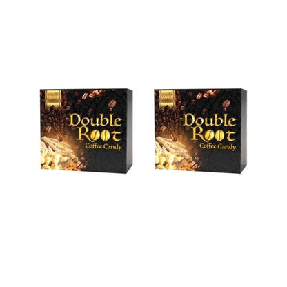 2 Box Double Root Coffee Sweets - Arabica Café Bonbons Energy Support (10 Pieces per Box)