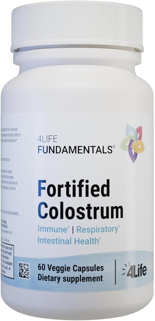 4Life Fortified Colostrum Immune, Gut and Respiratory Support, 60 Capsules