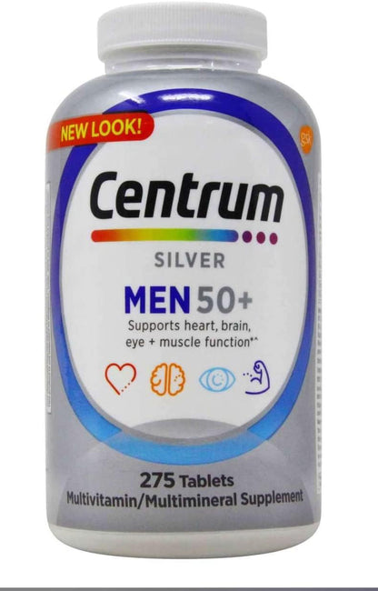 Centrum Men 50+ Multivitamin Tablets Age 50 and Over 275 Tablets