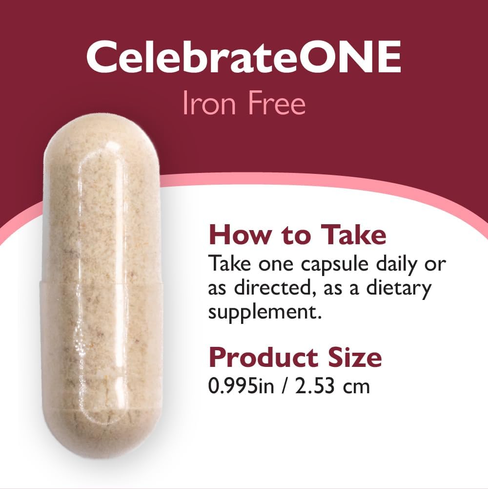 CelebrateONE Iron Free Once Daily Bariatric Multivitamin – 30 Capsules - görsel 5