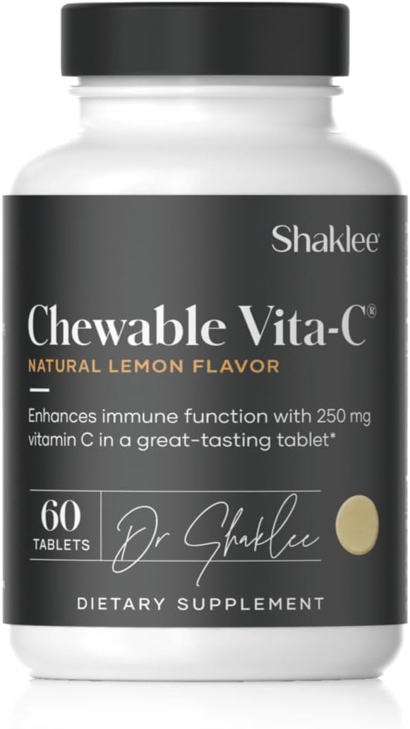 Shaklee Chewable Vita-C 250mg, Lemon Flavoured, 60 Chewable Tablets - görsel 1