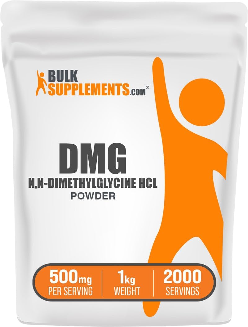 BulkSupplements.com DMG Powder - as N,N-Dimethylglycine HCl, DMG Supplement - Gluten-free, 500mg per Serving, 500g (Pack of 1) - görsel 6