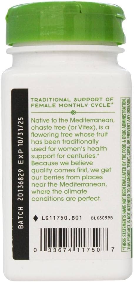 Nature's Way Vitex Fruit, 100 Veg Capsules - görsel 4