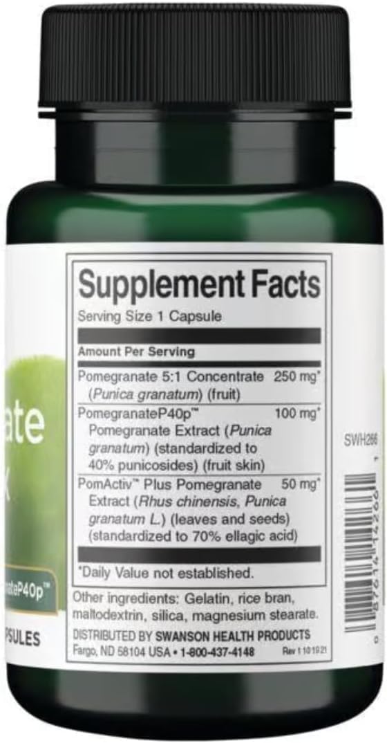 Swanson HERB Pomegranate Complex - 60 Capsules - görsel 2