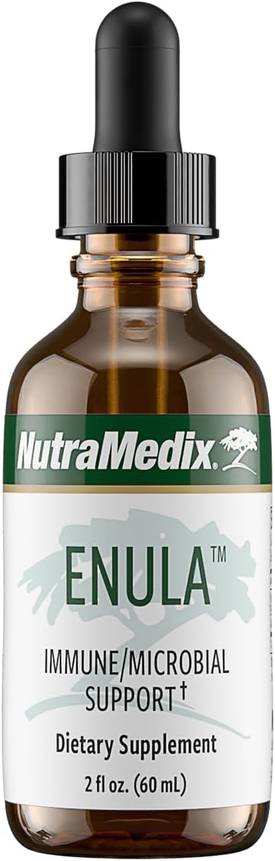 NutraMedix Enula Liquid Drops for Antioxidant & Immune Support – Elecampane Root & Jalap Root Extract to Promote Healthy Immune Defence – Bio-available Herbal Supplement (60ml) - görsel 1