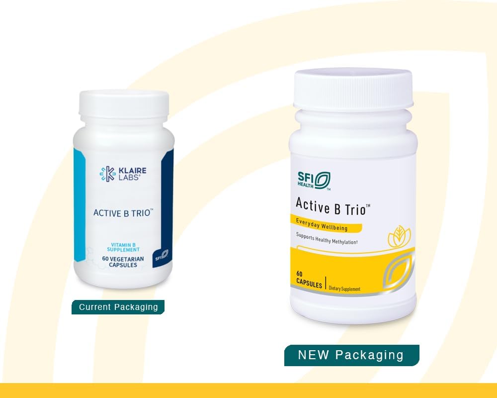 SFI Health Active B Trio – Methylated Vitamin B Complex with B6, B12 & Folate (60 Capsules) - görsel 2