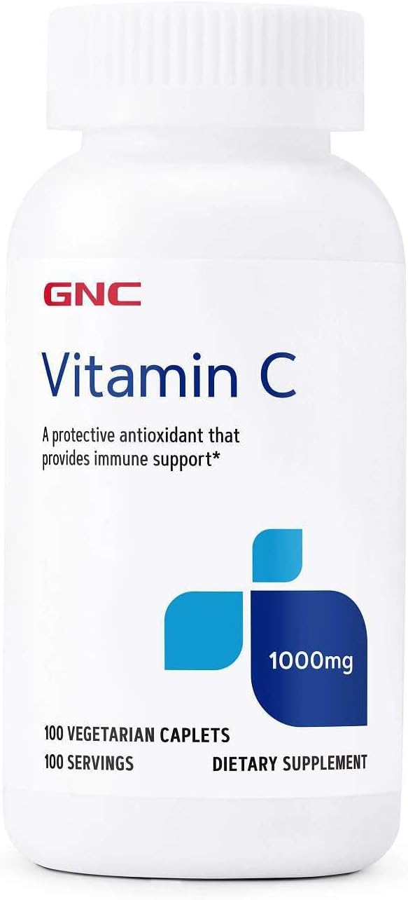GNC Vitamin C 1000mg, 100 Caplets – Immune Support - görsel 1