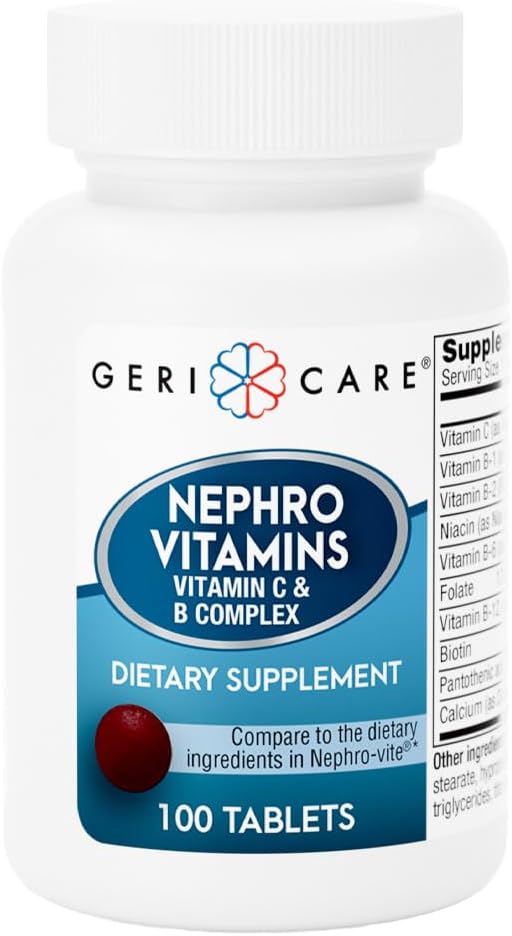 GeriCare Nephro Vitamin C & B Complex Tablets – 200 Tablets (Pack of 2) - görsel 8