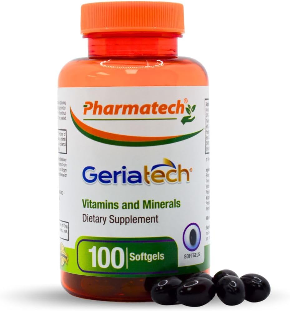 Pharmatech Senior Multivitamins for Women and Men Over 60 – with Vitamin B12, 100 Softgels - görsel 1