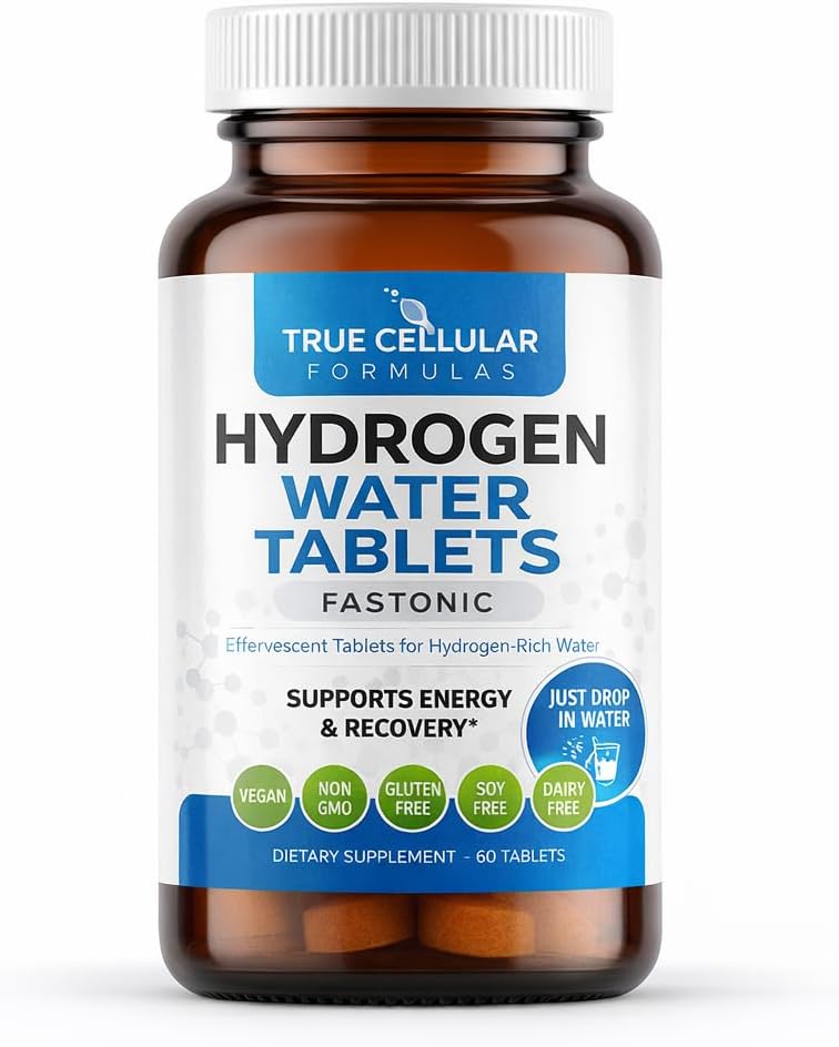 True Cellular Formulae Fastonic Molecular Hydrogen Supplement – Elite Level of H2 – 60 Servings - görsel 1