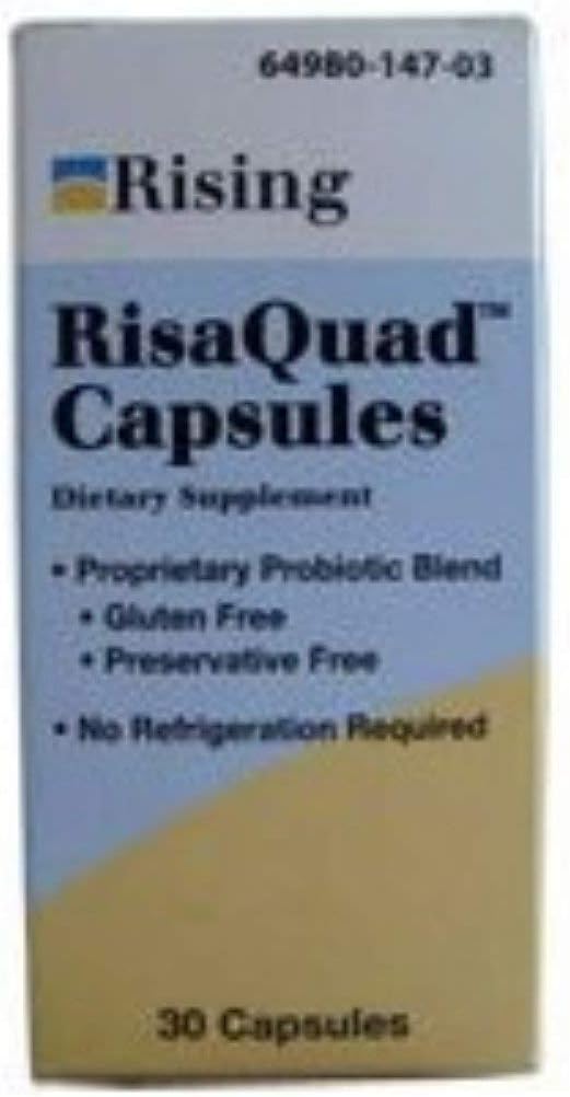Risaquad Capsules Probiotic Food Supplement – 4 Bottles (120 Capsules) - görsel 1