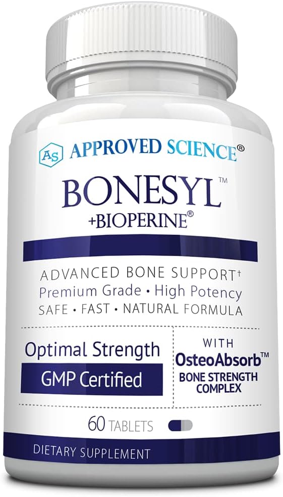 Approved Science Bonesyl - Bone Health Supplement with K2, Magnesium, and BioPerine - 60 Tablets (Vegan) - görsel 1