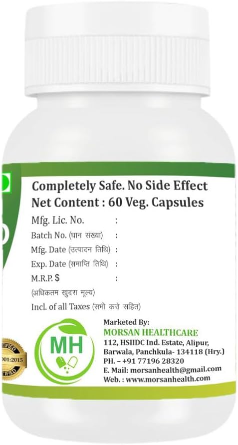 Pashanabheda (Bergenia ligulata) Powder Capsules - 500mg, 120 Veg Capsules - Ayurvedic Herbal Supplement - görsel 9