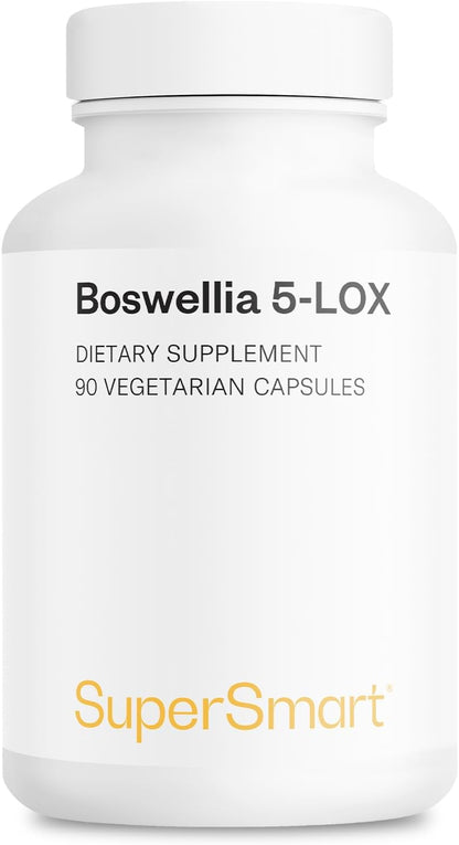Supersmart 5-Loxin – Patented AKBA Boswellia Serrata Extract (200mg per day, 90 Capsules)