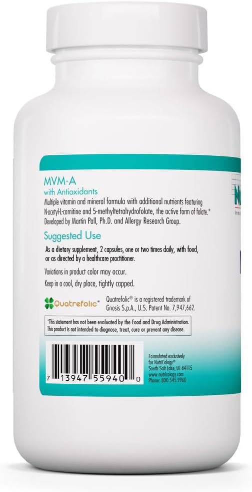 Nutricology MVM-A – Comprehensive Multivitamin with Minerals - görsel 3