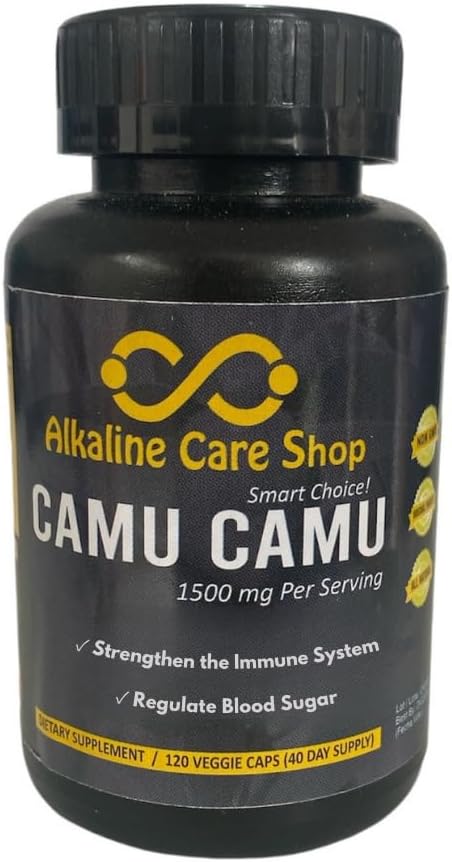 Alkaline Care | Vitamin C from Camu Camu Capsules, 1500mg | 100% Natural, Whole Food, Non-GM Supplement with Camu Camu Extract | for Immune and Collagen Support (120 Veggie Capsules) - görsel 4