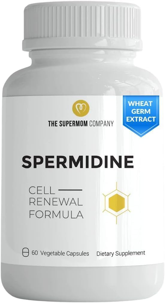 Spermidine Supplement – 60 Vegetable Capsules – Wheat Germ Extract with 1000 mg Spermidine, Enhanced with BioPerine – Image 1