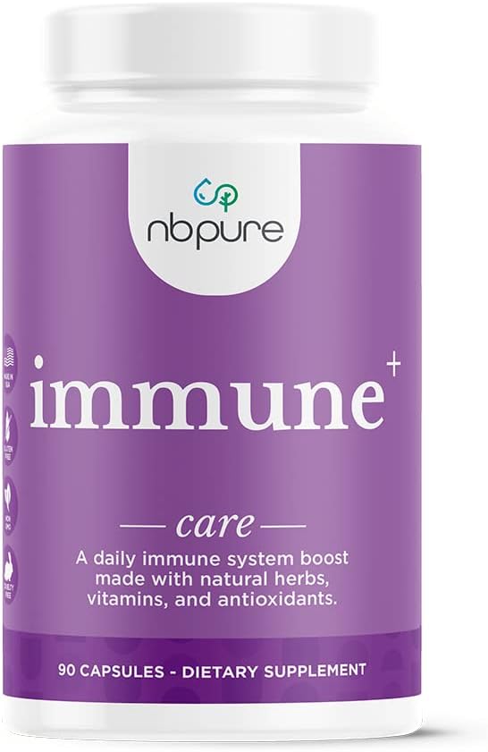 nbpure Immune+ Daily Immune Support Supplement - 90 Capsules - görsel 1