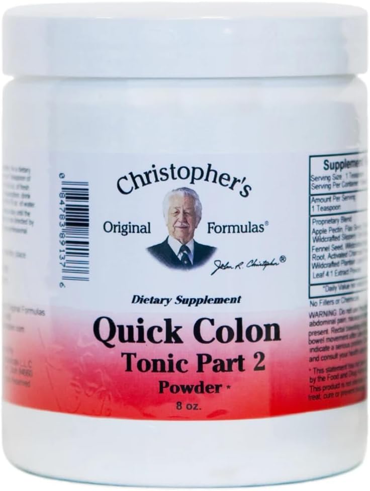 Christopher's Original Formulae Quick Colon #2 Powder – Herbal Digestive & Colon Support, 227g (8 oz) - görsel 1