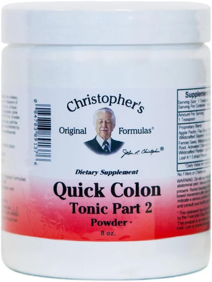 Christopher's Original Formulae Quick Colon #2 Powder – Herbal Digestive & Colon Support, 227g (8 oz)