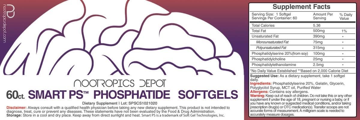 Smart PS Phosphatide Complex – 100mg, 60 Soft Capsules - görsel 2