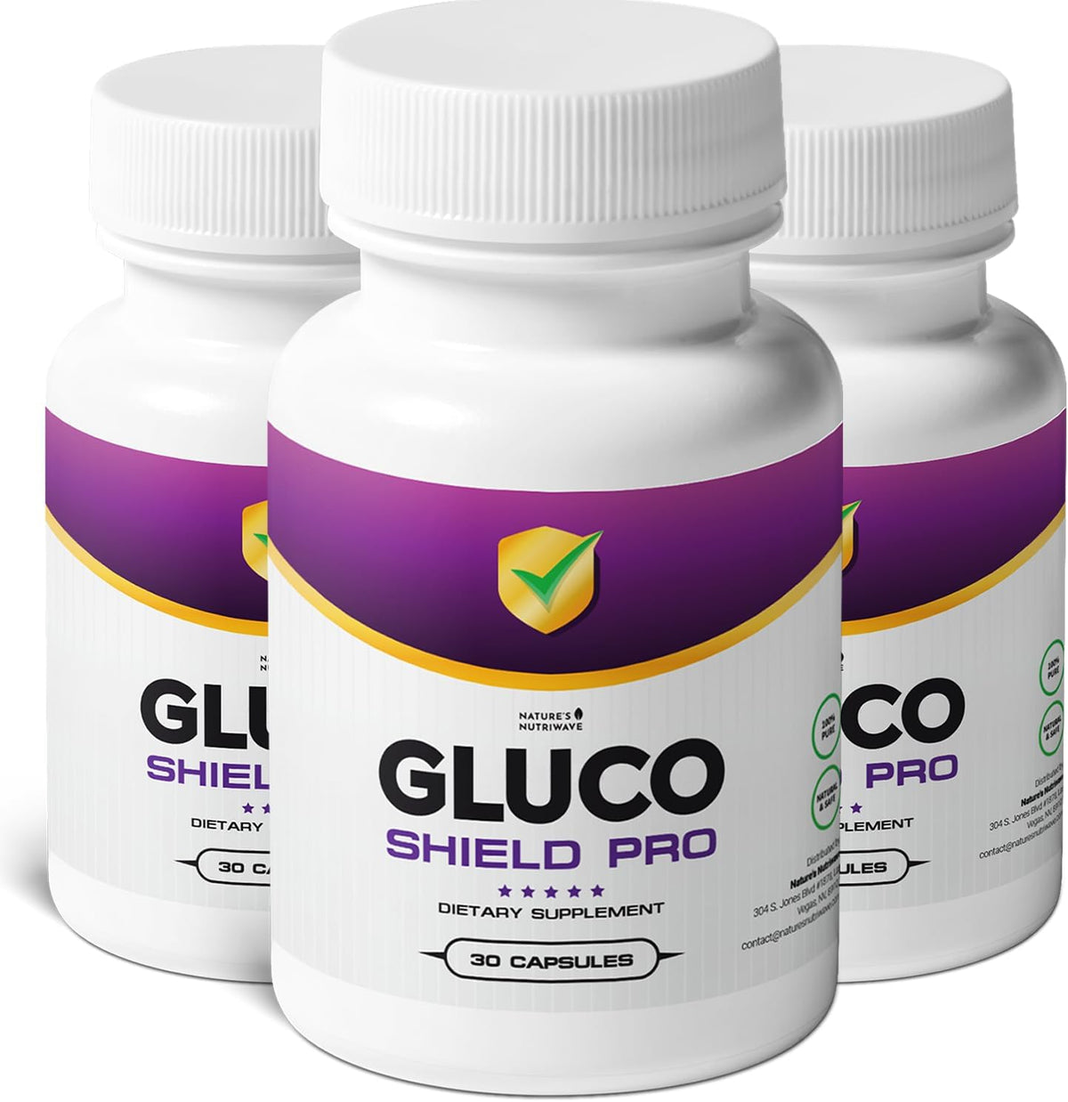 GlucoShield Pro – Natural Supplement with B Vitamins, Magnesium, Zinc and Calcium - görsel 1