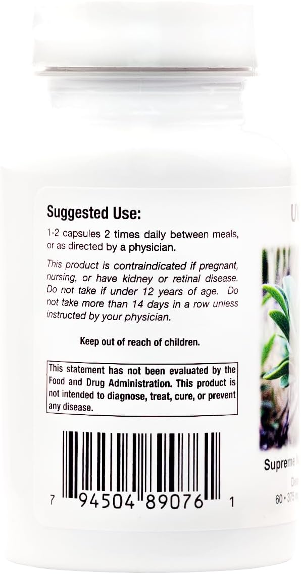 Supreme Nutrition Uva Ursi – 60 Pure Bearberry Vegetarian Capsules - görsel 2