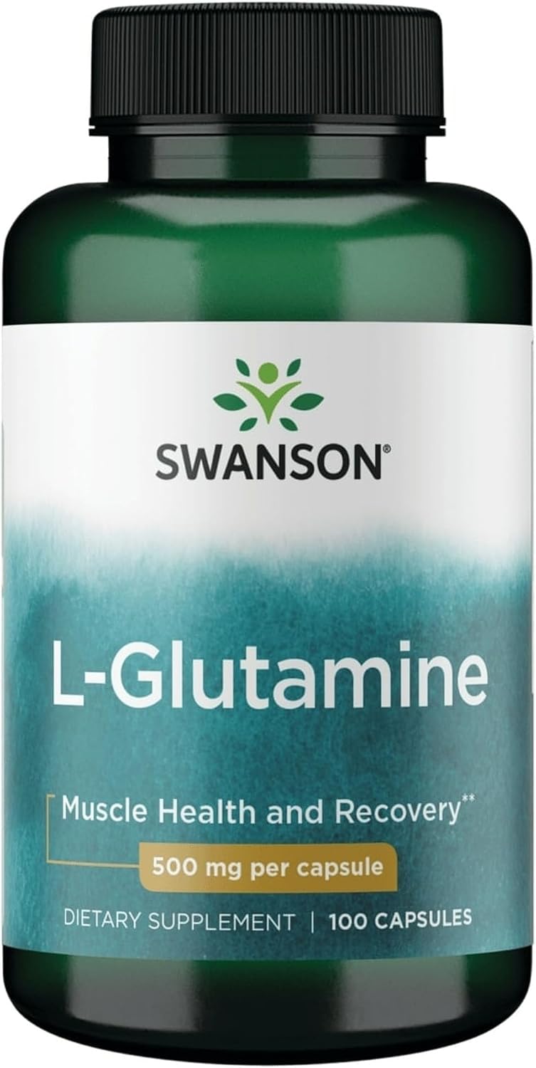 Swanson L-Glutamine 500 mg, 100 Capsules - görsel 1