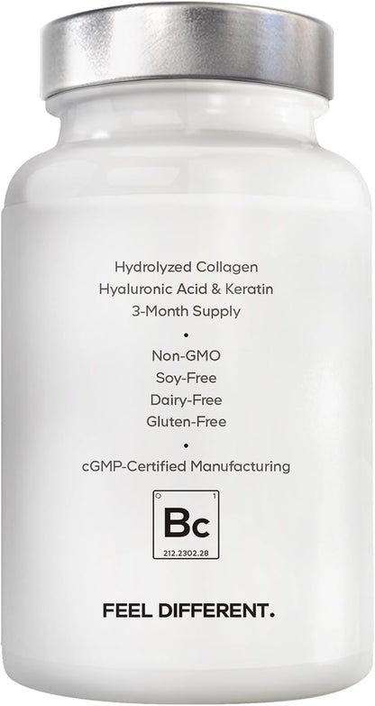 Amen Biotin Collagen Vitamins+ 10,000 mcg Biotin, 90 Capsules