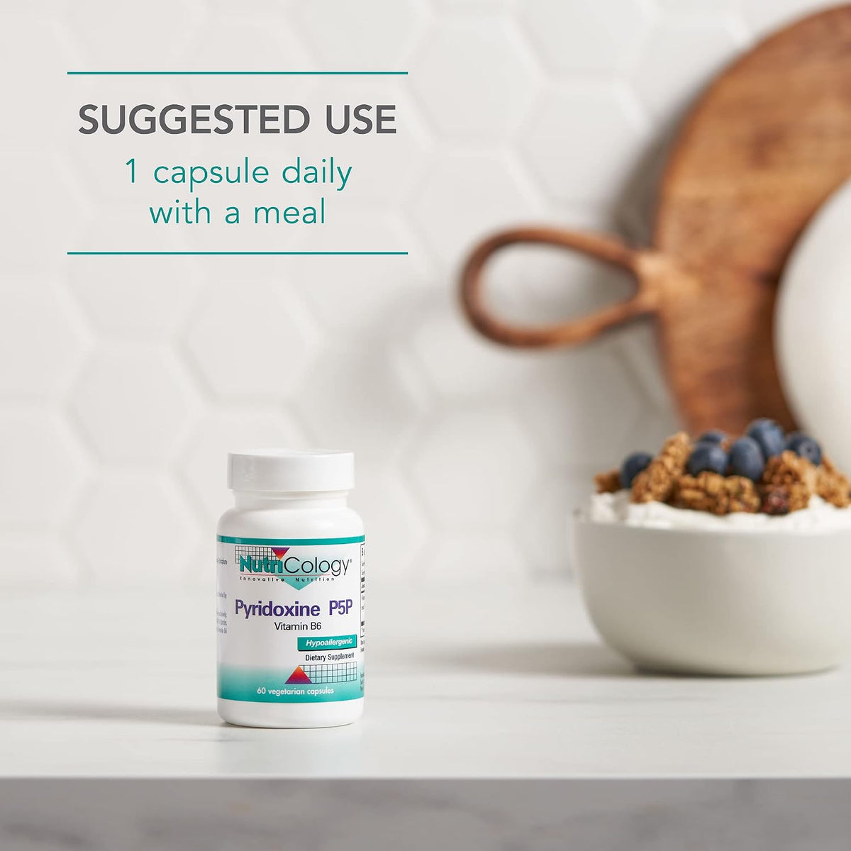 Pyridoxine P5P - Vitamin B6 (Pyridoxal Phosphate) 60 Capsules - görsel 6