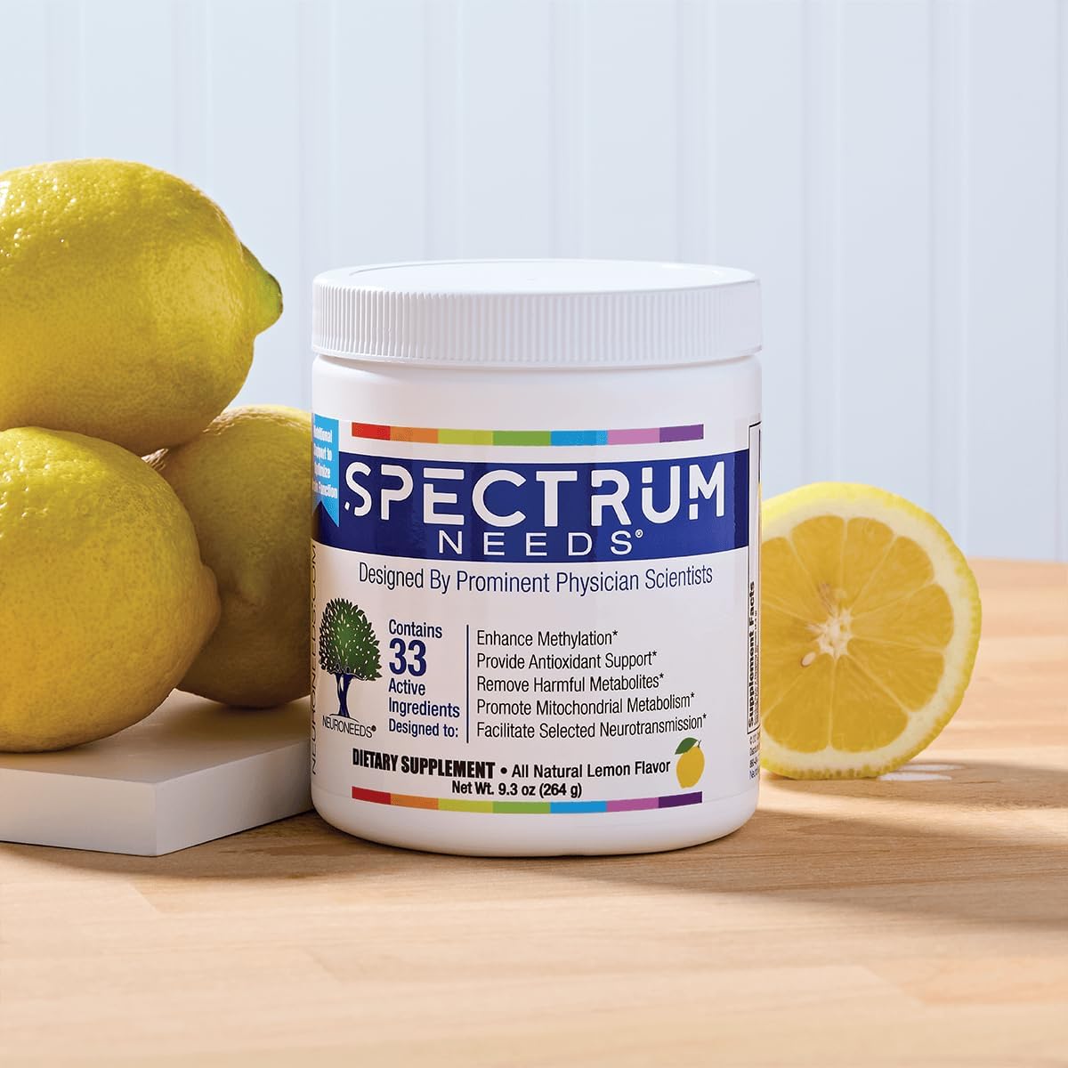 SpectrumNeeds by NeuroNeeds – 33 Active Ingredients Multivitamin Supplement, Lemon Flavour - görsel 4