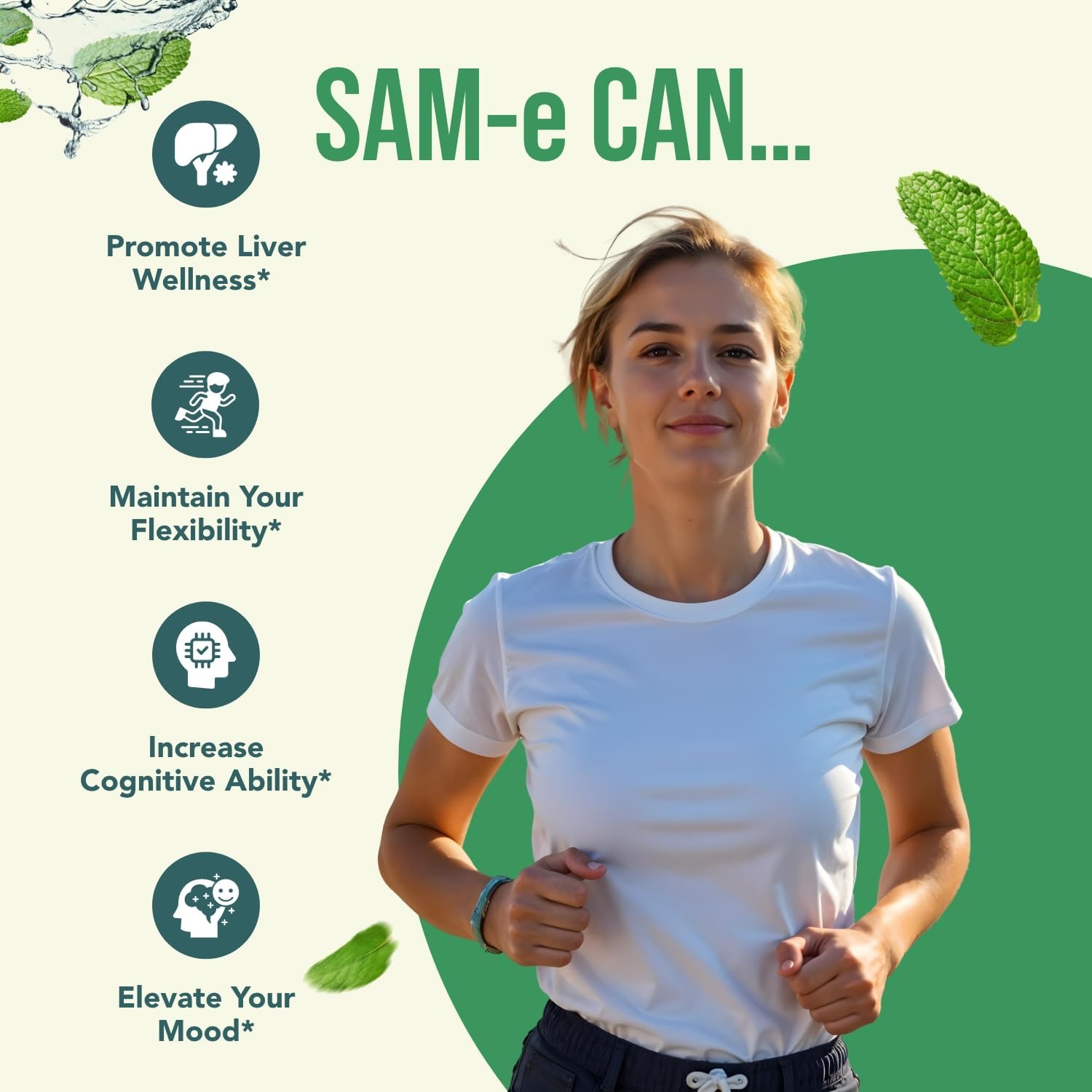 HealthyWayRx 500mg SAM-e Supplement - S-Adenosyl-L-Methionine Capsules for Brain, Liver & Mood Wellness (360 Servings) - görsel 5