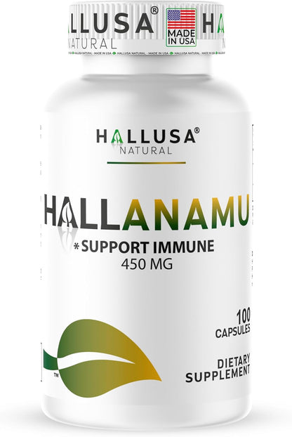 Hallusa Natural Anamu Root 450 mg – Petiveria Alliacea – Organic Anamu Capsules – Immune & Energy Support – 100 Capsules