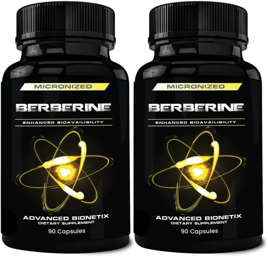 Advanced Bionetix Micronised Berberine 1500mg – 2 Pack (180 Capsules) - görsel 1
