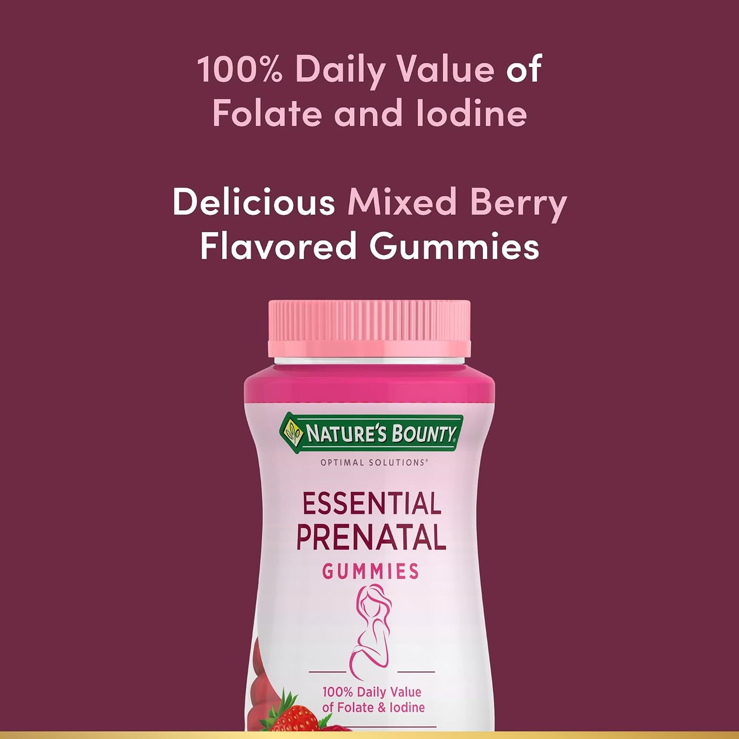 Nature's Bounty Optimal Solutions Essential Prenatal Gummies, 50 Gummies - görsel 3