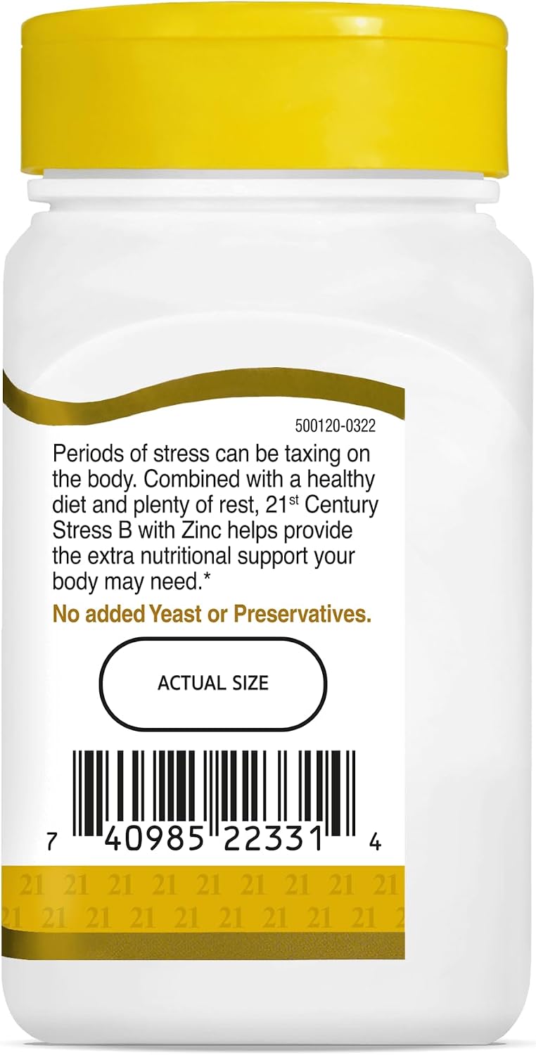 21st Century Stress B Plus Zinc, 66 Tablets - görsel 3