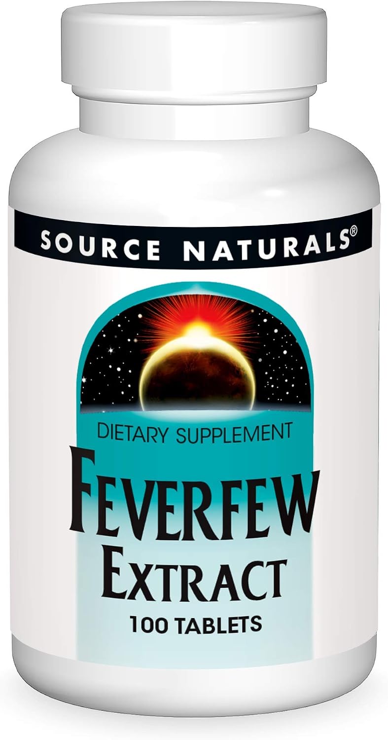 Source Naturals Feverfew Extract – 100 Tablets - görsel 1