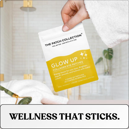The Patch Collection® – Glow Up Under-Eye Collagen Patch | Retinol, Hyaluronic Acid, Nano Gold, Collagen, Vitamin C (Pack of 3)