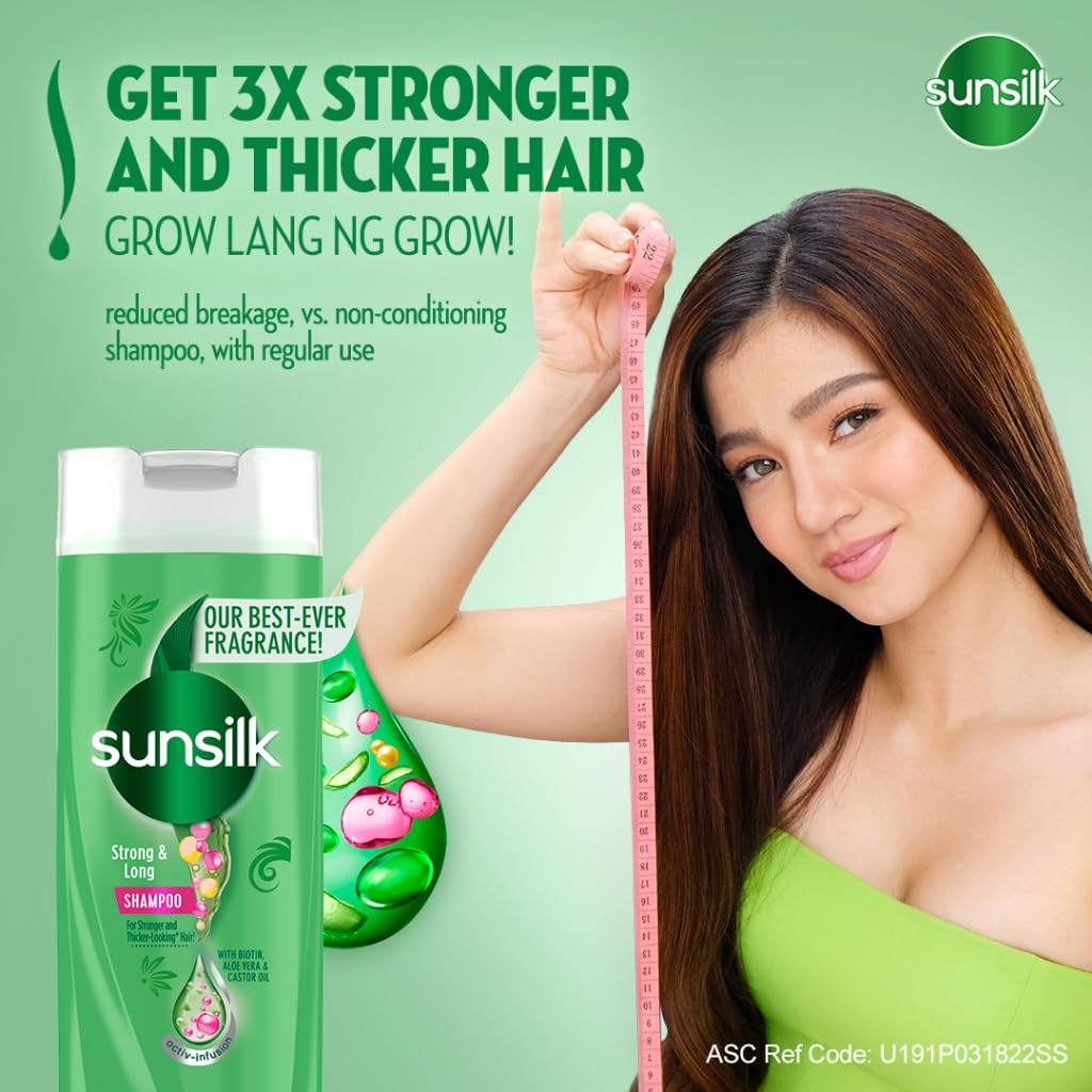 Sunsilk Co-Creations Strong and Long with Biotin Shampoo, 180 ml - görsel 4