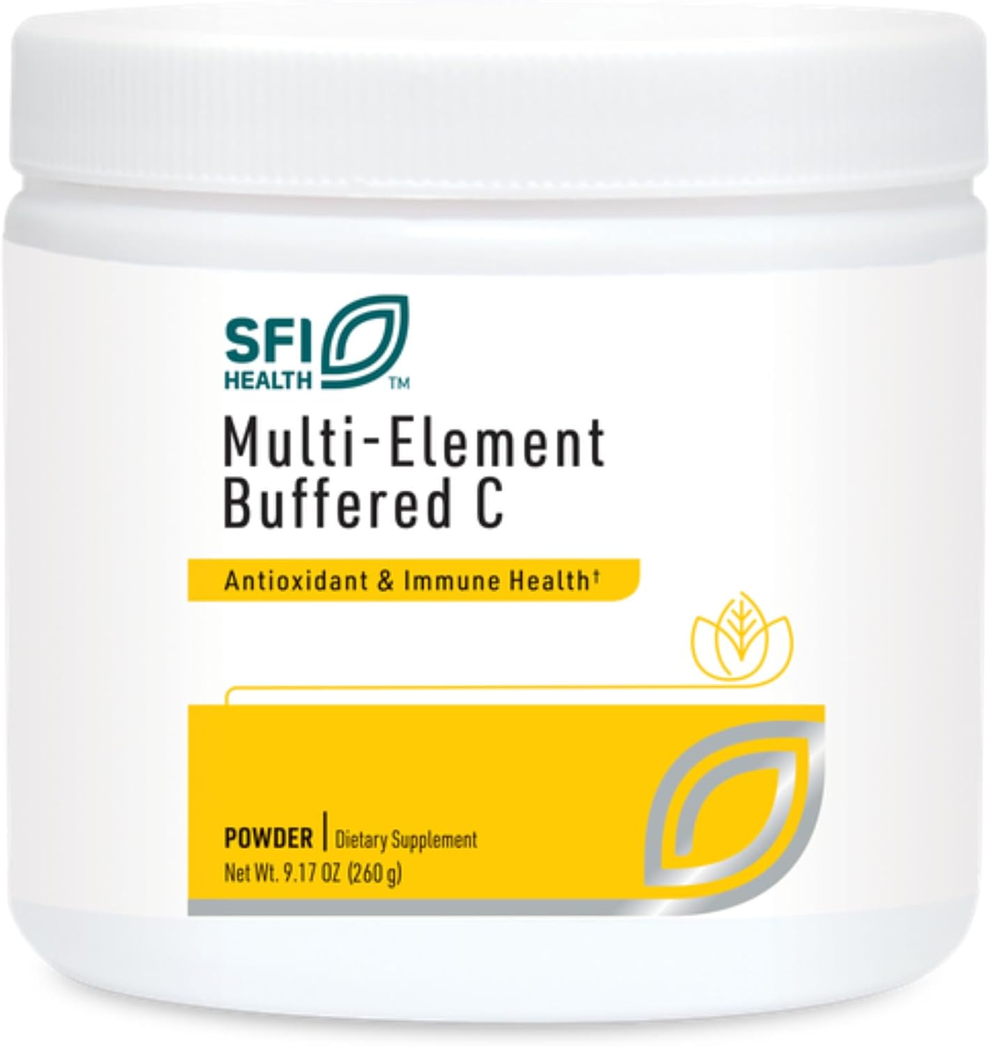 Klaire Labs Multi-Element Buffered C Powder with Quercetin & L-Glutathione - 260g (65 Servings) - görsel 1