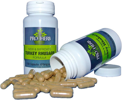 Pro Herb Turkey Rhubarb 450 mg, 100 Capsules