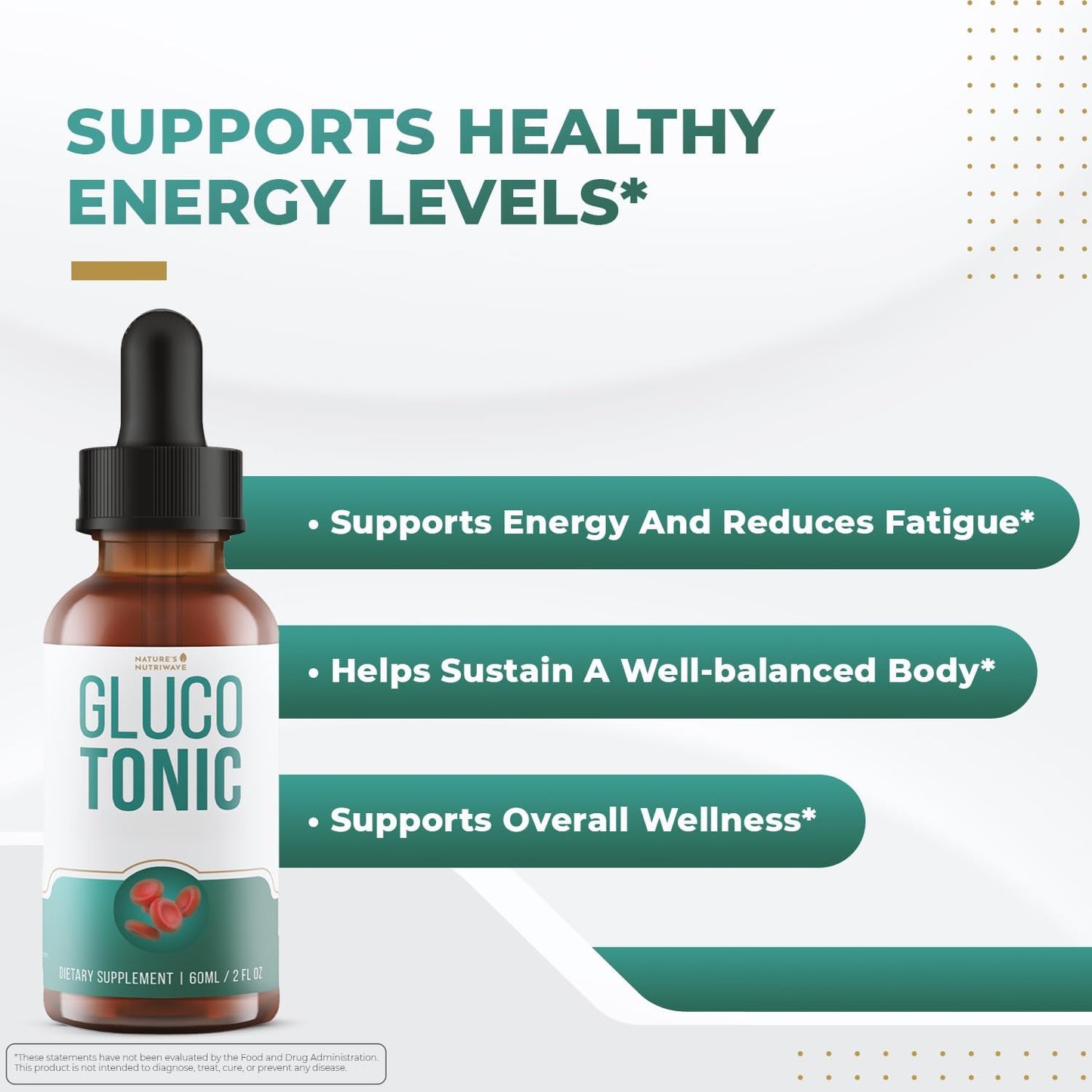 GlucoTonic Drops – Chromium & Herbal Liquid – 60ml (1 Month Supply) - görsel 2