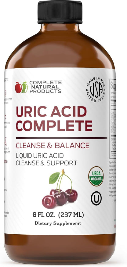 Complete Natural Uric Acid Complete - Liquid Supplement for Uric Acid Cleansing, Kidney Health & Blood Circulation