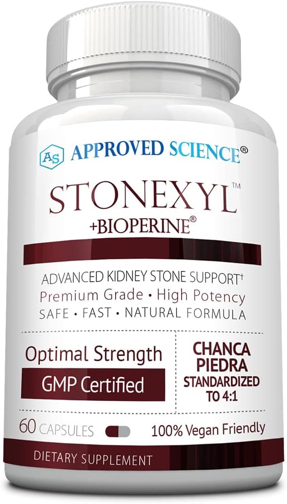 Approved Science Stonexyl - Herbal Support for Kidney Stones - 360 Capsules - Chanca Piedra - High Absorption - 6 Month Supply - Vegan - görsel 7