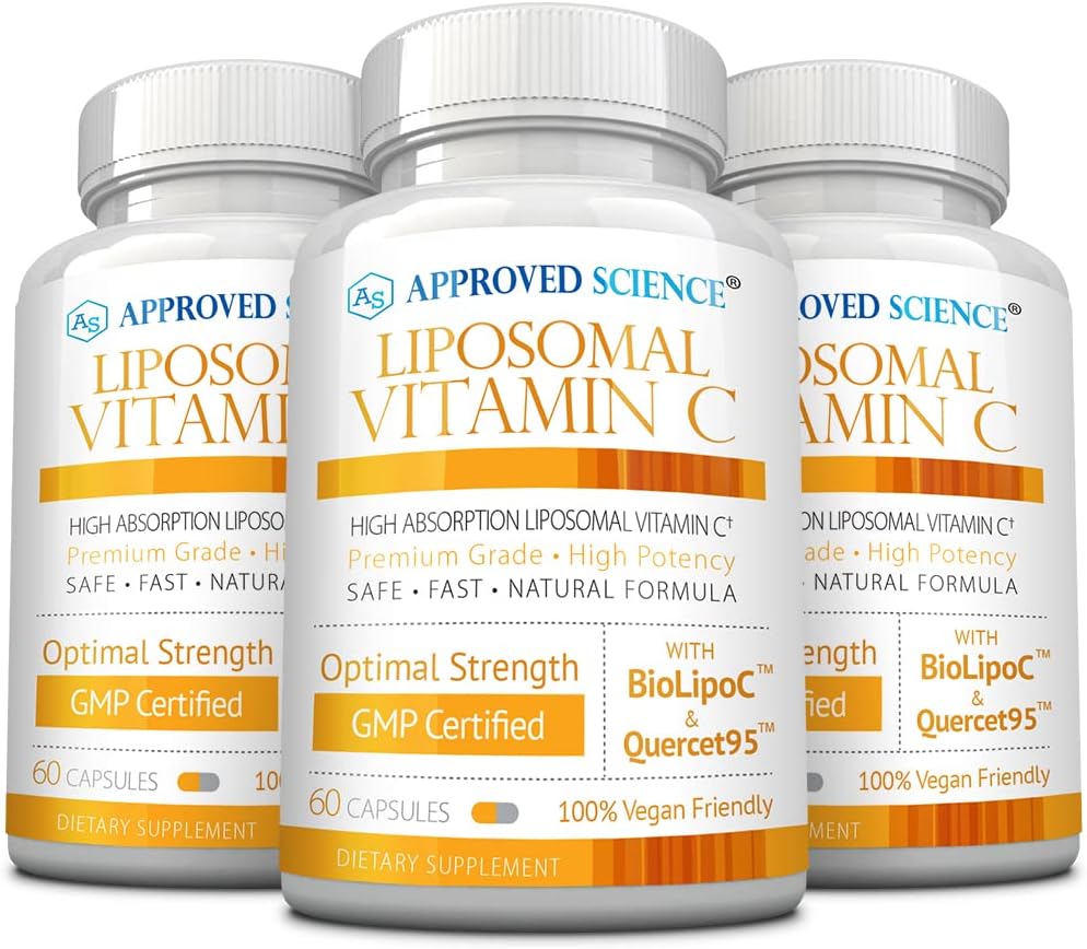 Approved Science Liposomal Vitamin C with Quercetin, 1100 mg, 180 Capsules - görsel 1