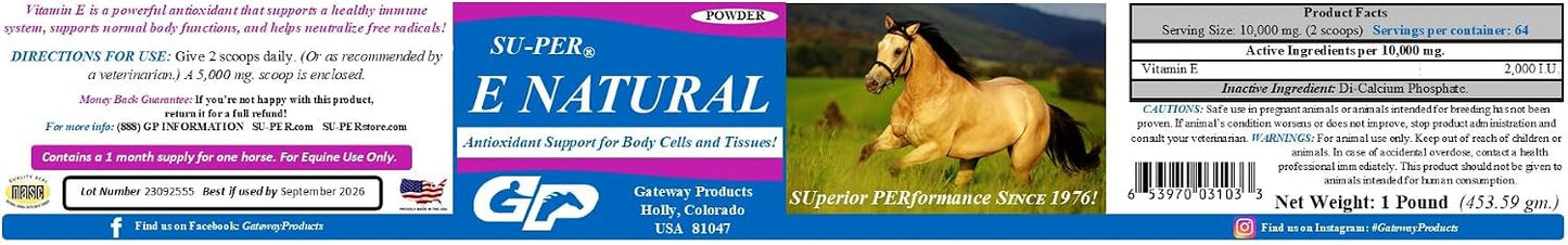 SU-PER E Natural Supplement 454 g - görsel 2