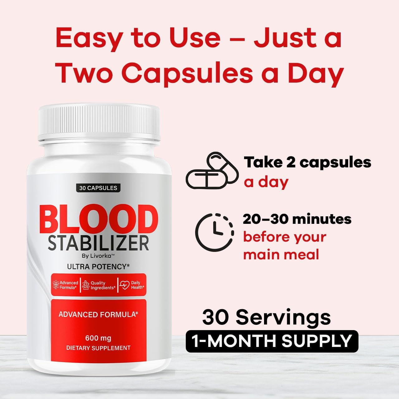 Blood Stabilizer Advanced Formula - 150 Capsules (5-Month Supply) - görsel 4