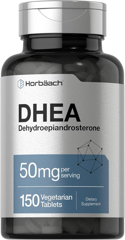 Horbäach DHEA 50mg Supplement – 150 Tablets